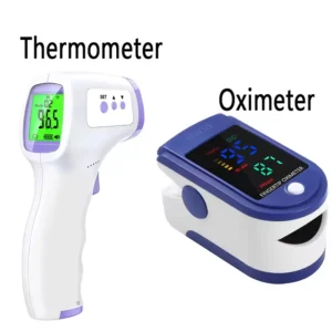1pc testa temperatura arma termômetro infravermelho portátil, pistola de temperatura doméstica, termômetro sem contato/oxímetro de pulso de dedo - AliExpress 66